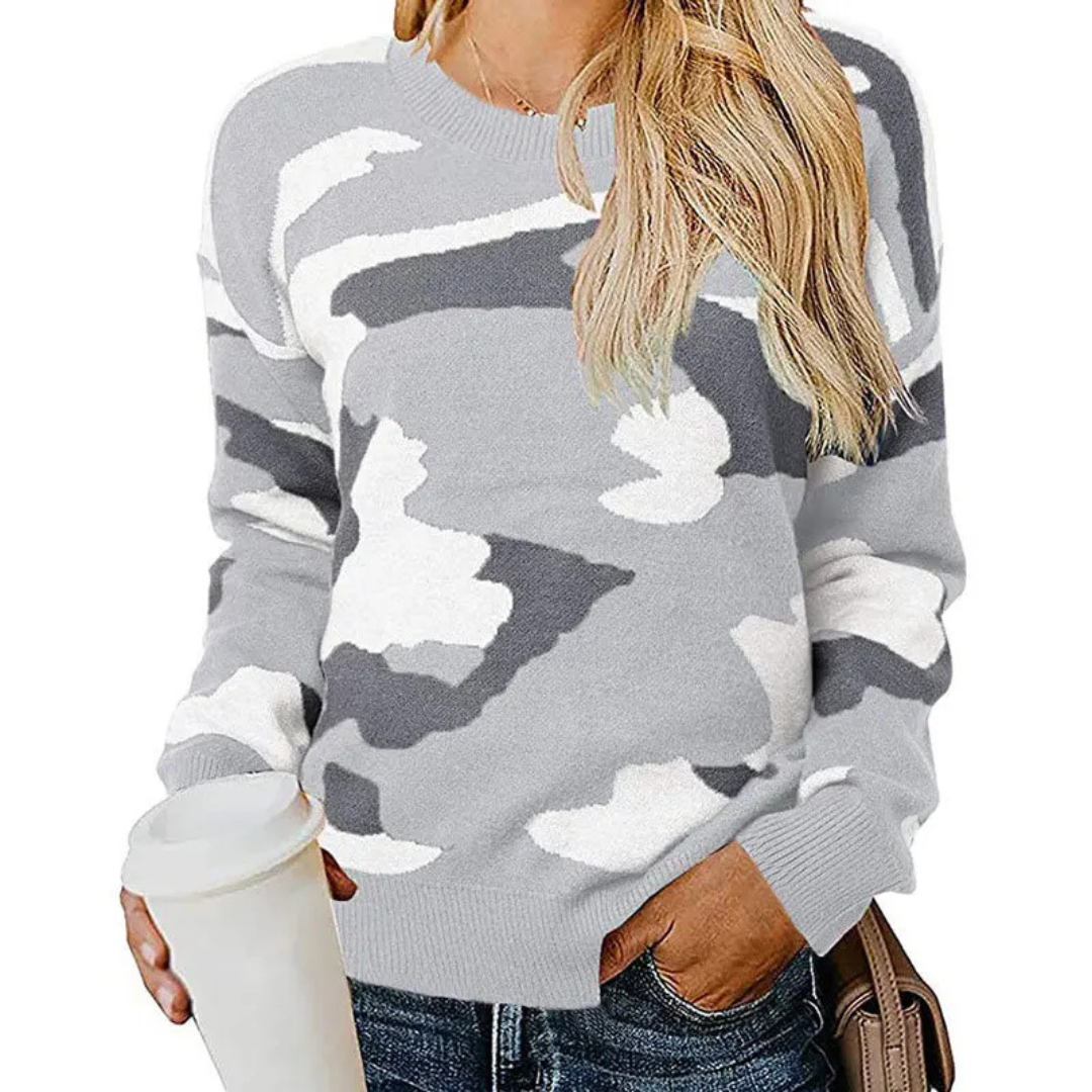 Paula | Jersey de camuflaje avec motif léopard