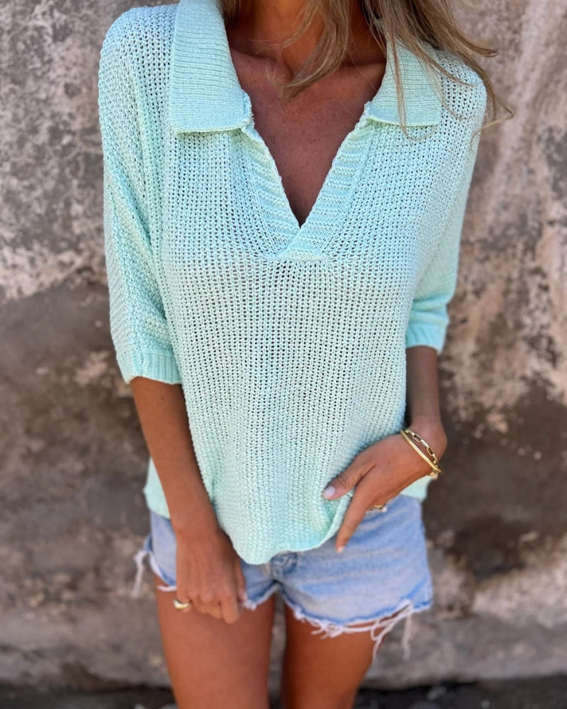 Katia | Haut en maille bohème pour femmes