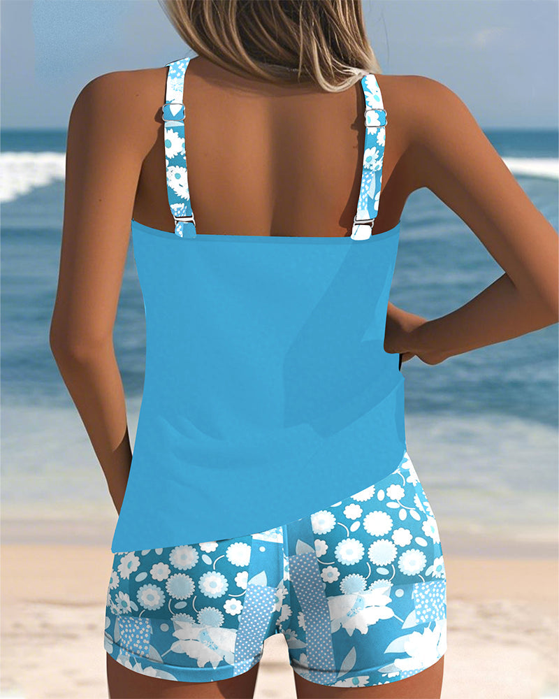 Isla | Ensemble de sport pour la plage avec motif floral