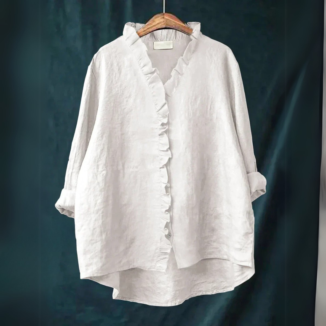 Sanela | Chemise décontractée à volant