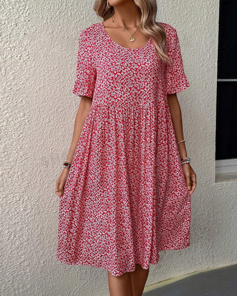 Fleur | Élégant robe midi à fleurs