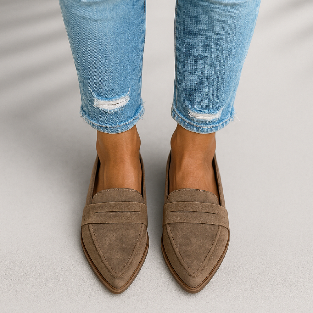Idalia | Loafers en suède à bout pointu