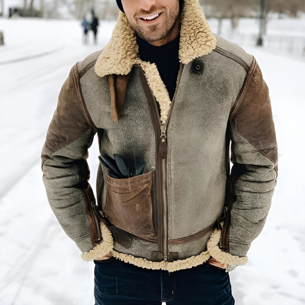 Gael | Veste en cuir vintage