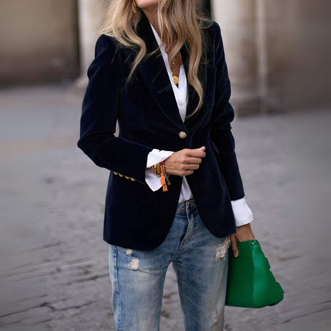 Fabiana | Blazer en Velours Intemporel
