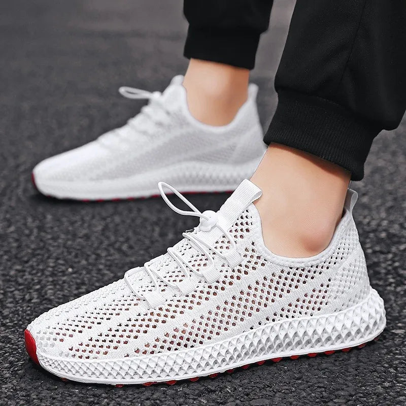 Ignis | Sneakers blanches à semelle contrastée
