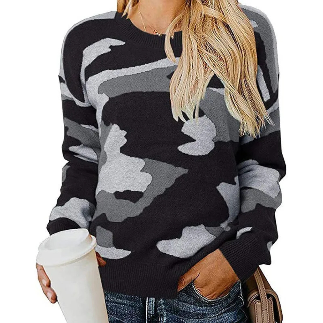 Paula | Jersey de camuflaje avec motif léopard