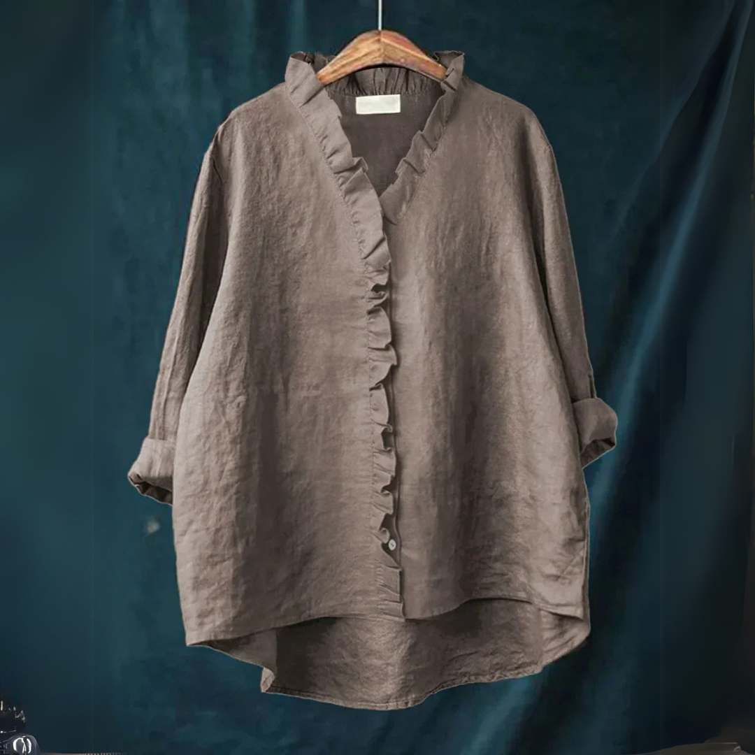 Sanela | Chemise décontractée à volant