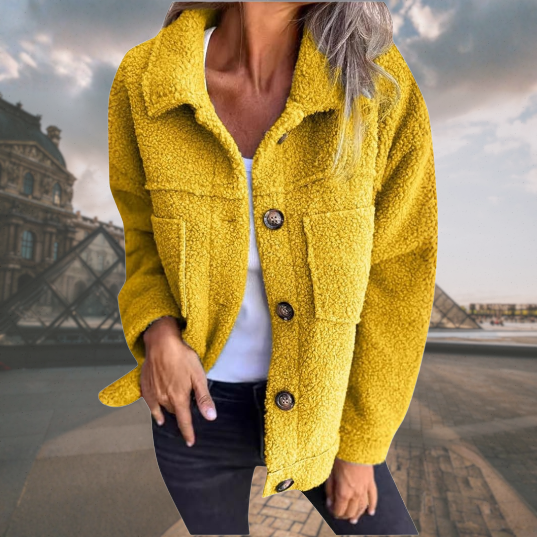 Alizée | Veste boutonnée douillette