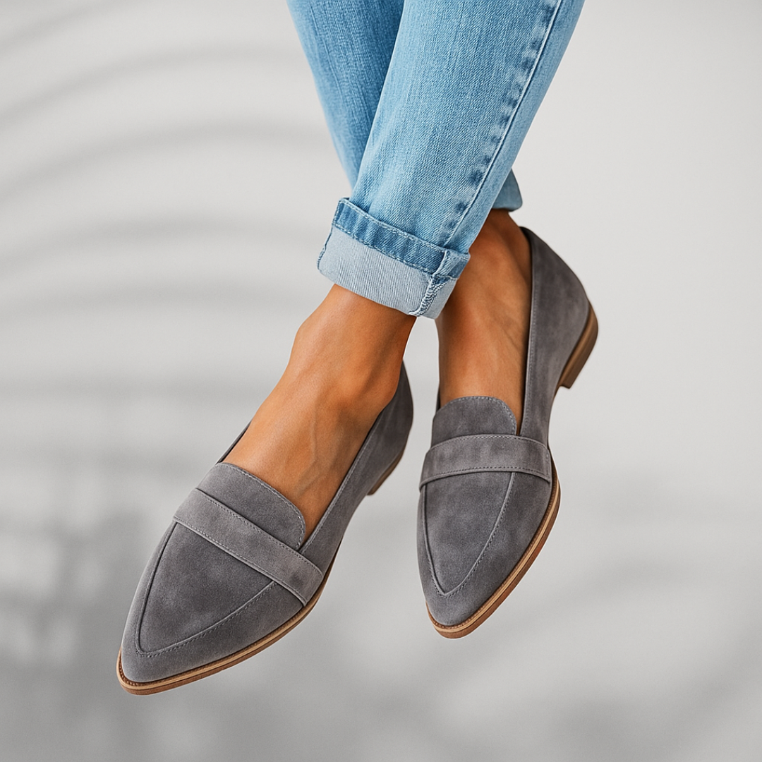 Idalia | Loafers en suède à bout pointu