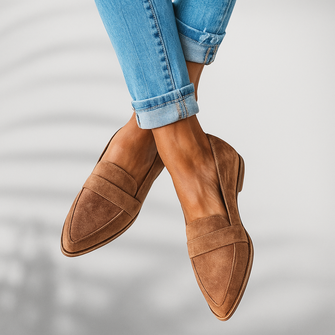 Idalia | Loafers en suède à bout pointu
