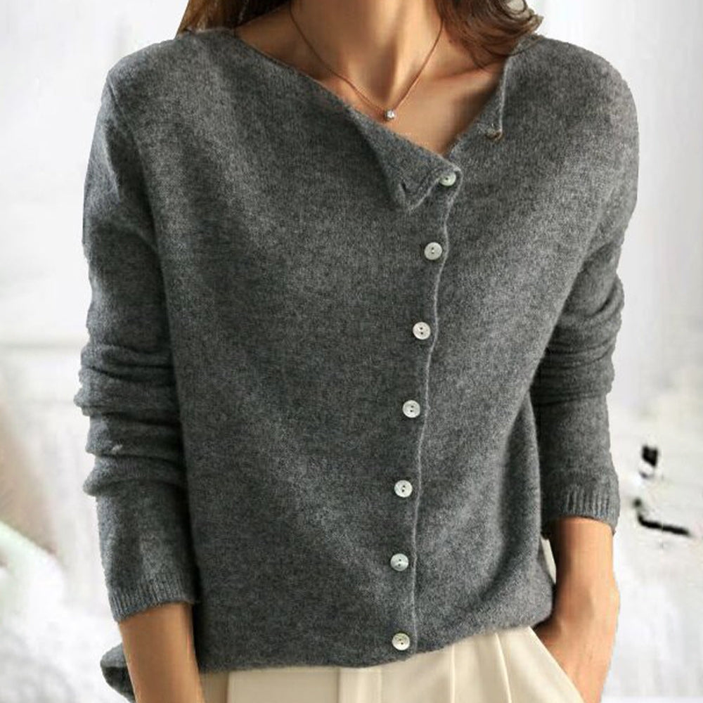 Elsbeth | Veste en maille classique à col rond