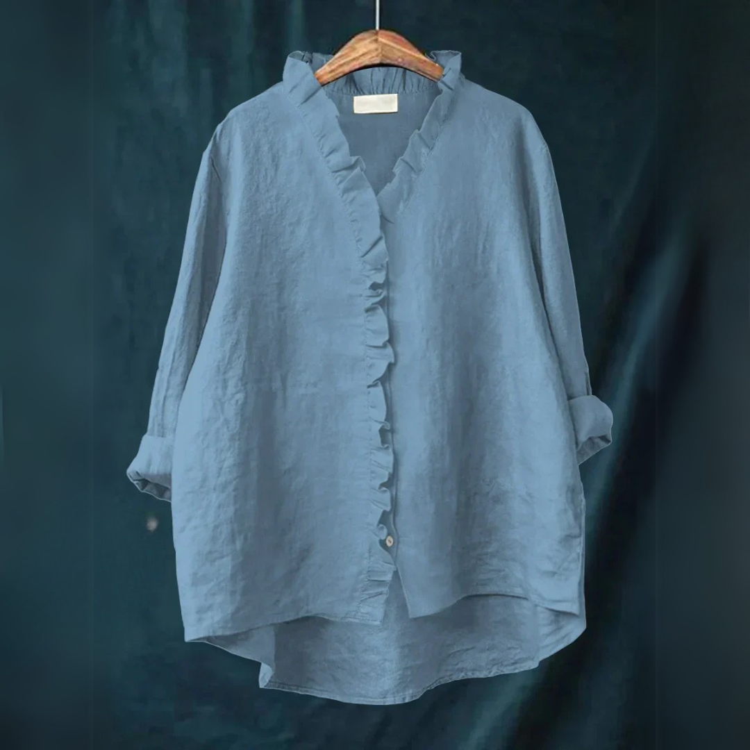 Sanela | Chemise décontractée à volant