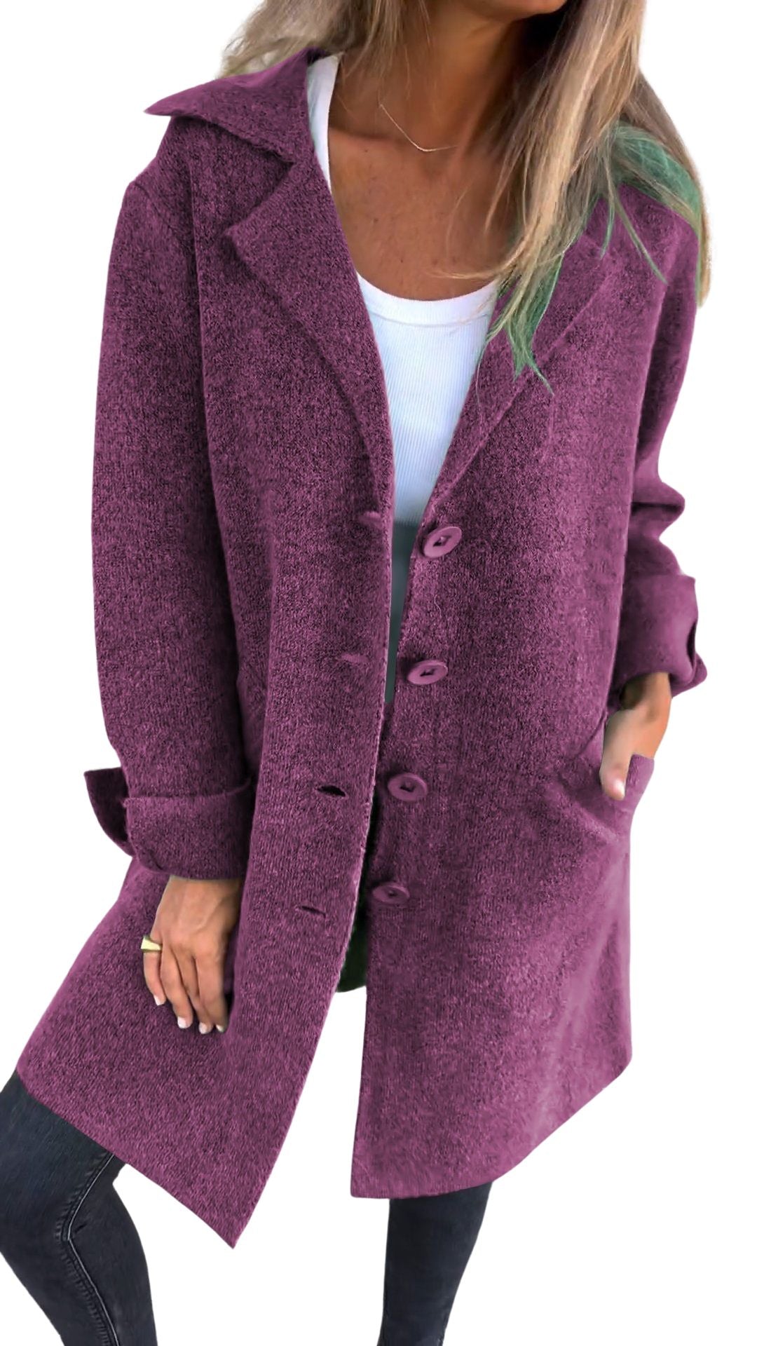Magdalena | Manteau long décontracté à revers