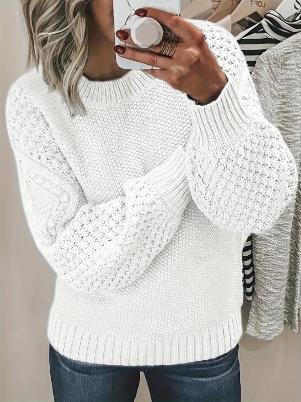 Lucía | Pull classique en tricot torsadé