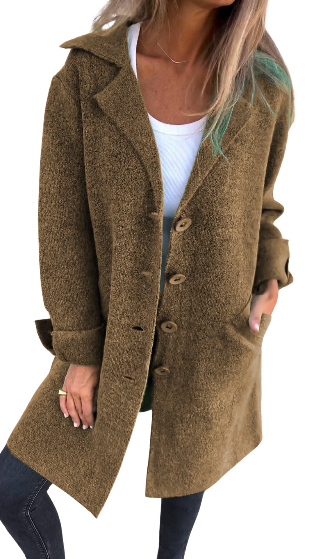 Magdalena | Manteau long décontracté à revers