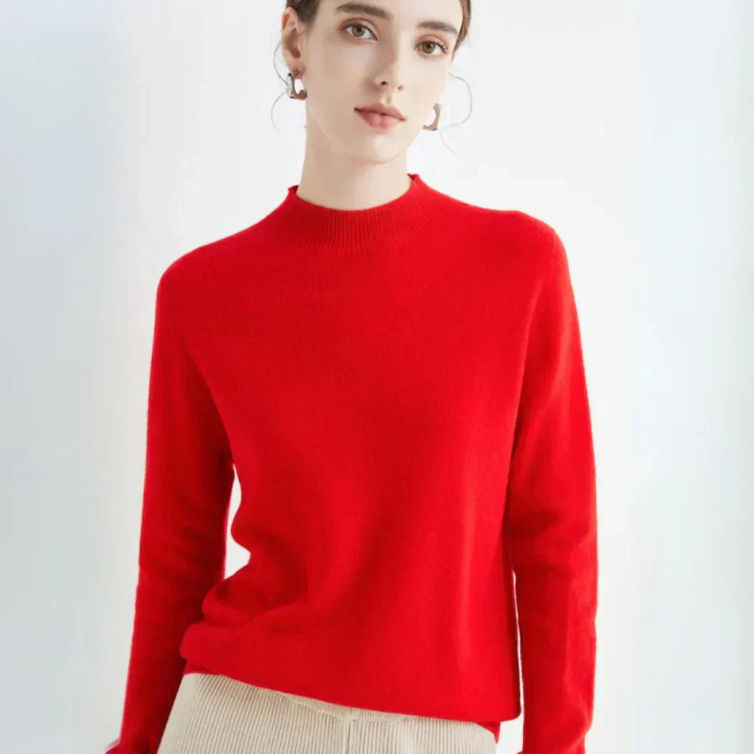 Mira | Pull en cachemire à col montant