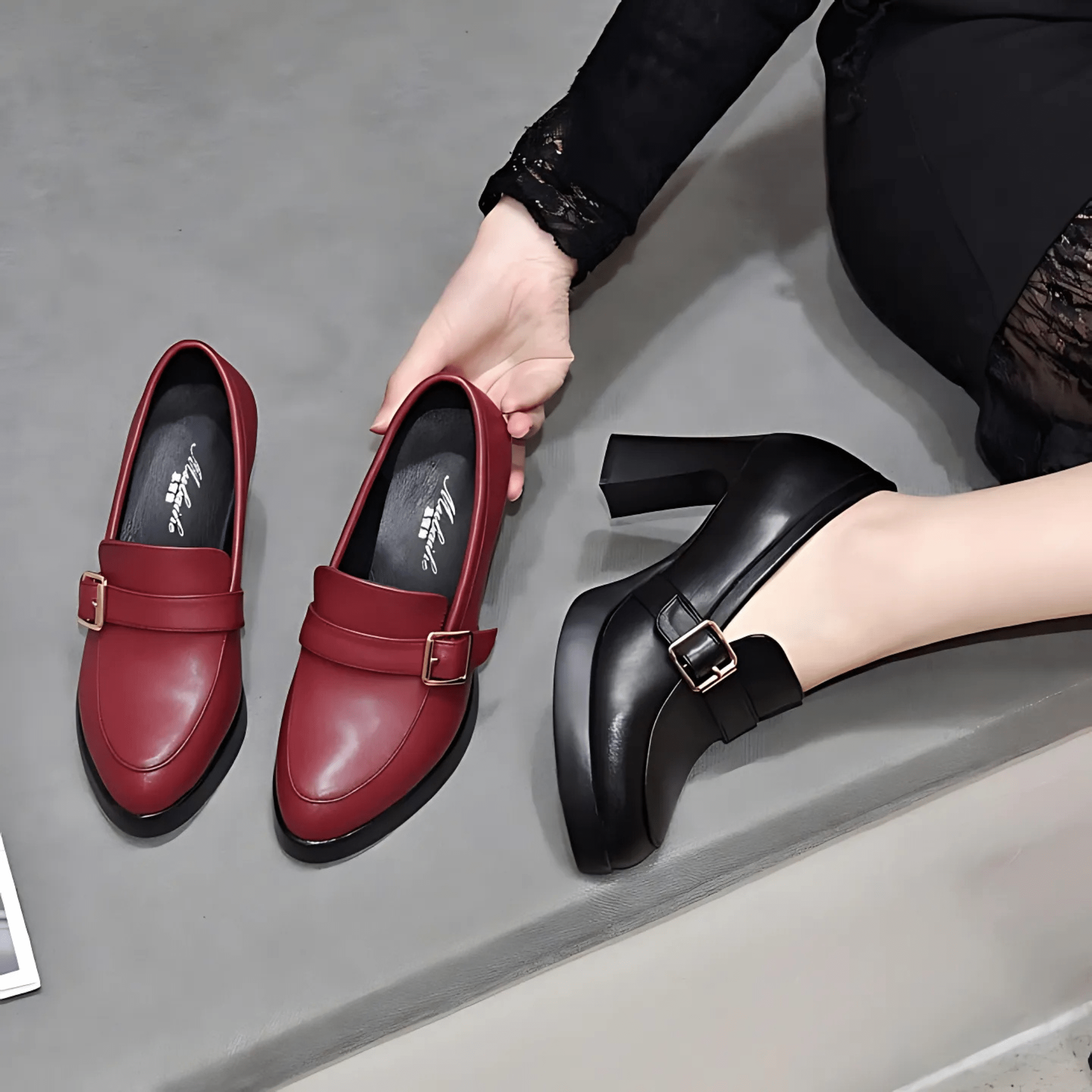 Malena | Chaussures à talons classiques avec boucle
