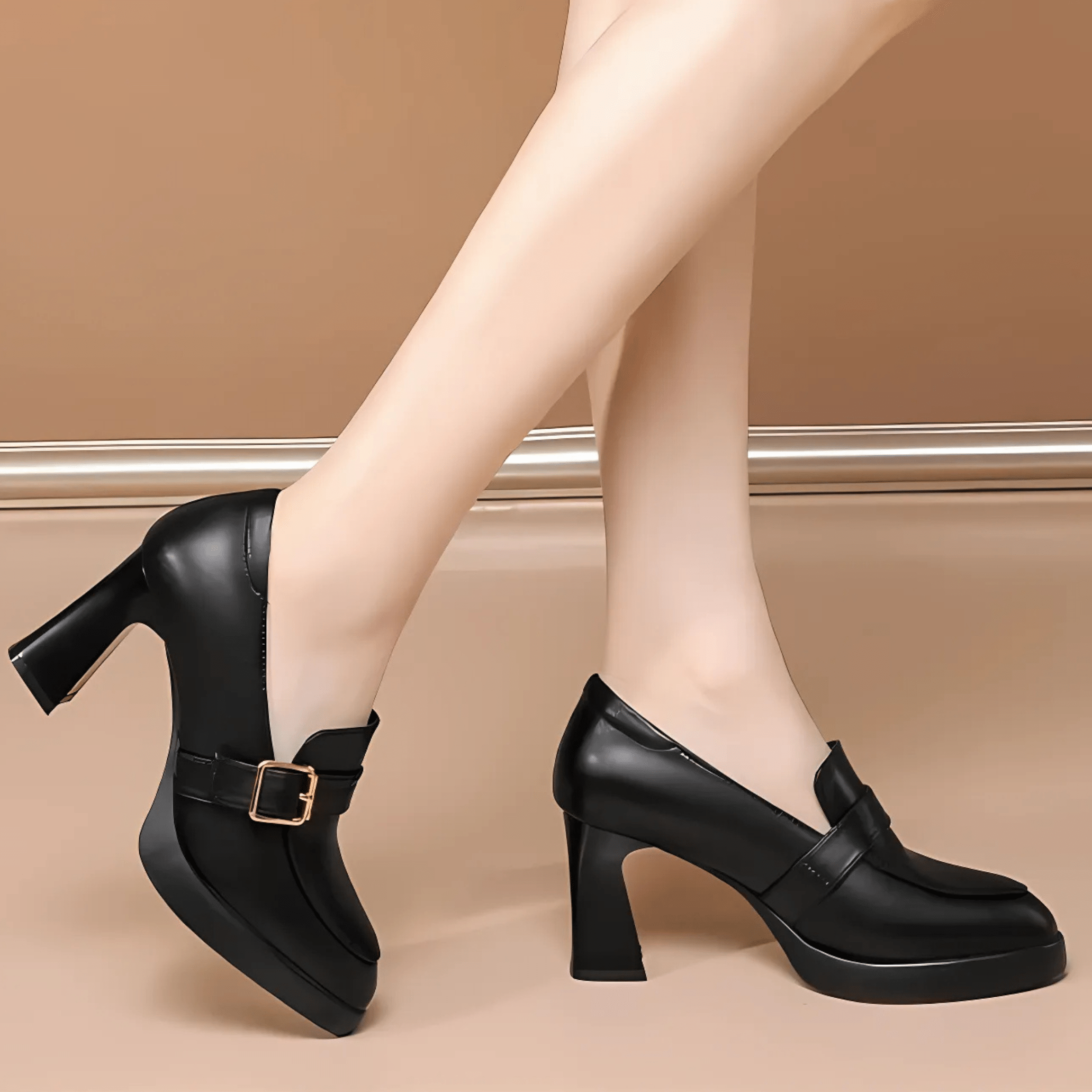 Malena | Chaussures à talons classiques avec boucle