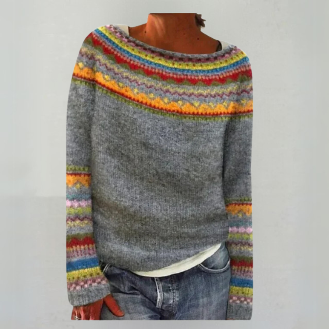 Mercedes | Pull en maille d'hiver à motif