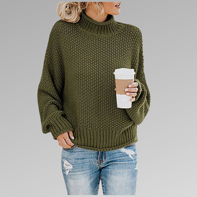 Rosmarie | Pullover à manches longues avec col roulé