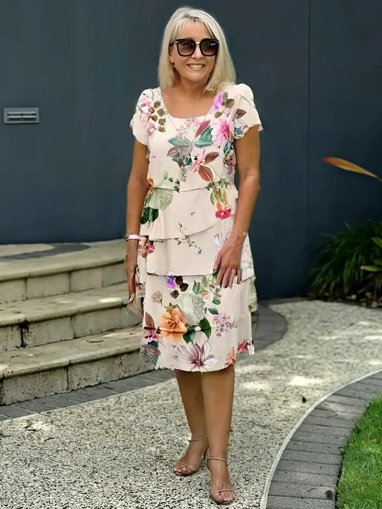 Indira | Robe Maximale Élégante à Fleurs