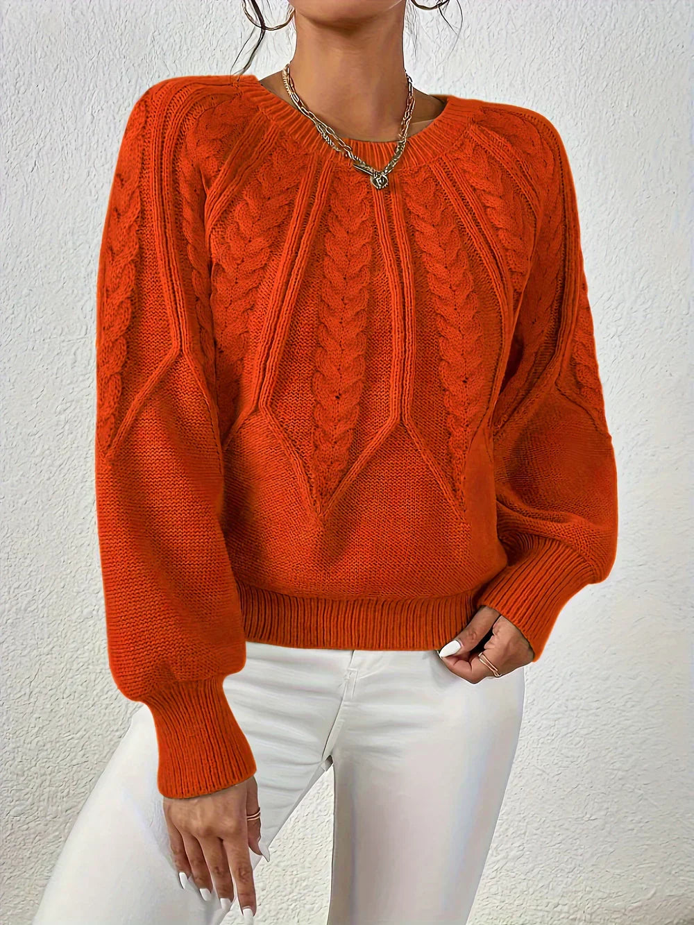 Ivonne | Pull élégant et décontracté à motif tressé