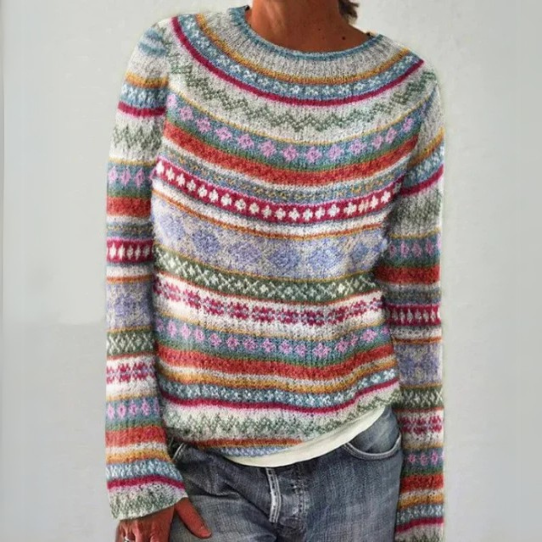 Mercedes | Pull en maille d'hiver à motif