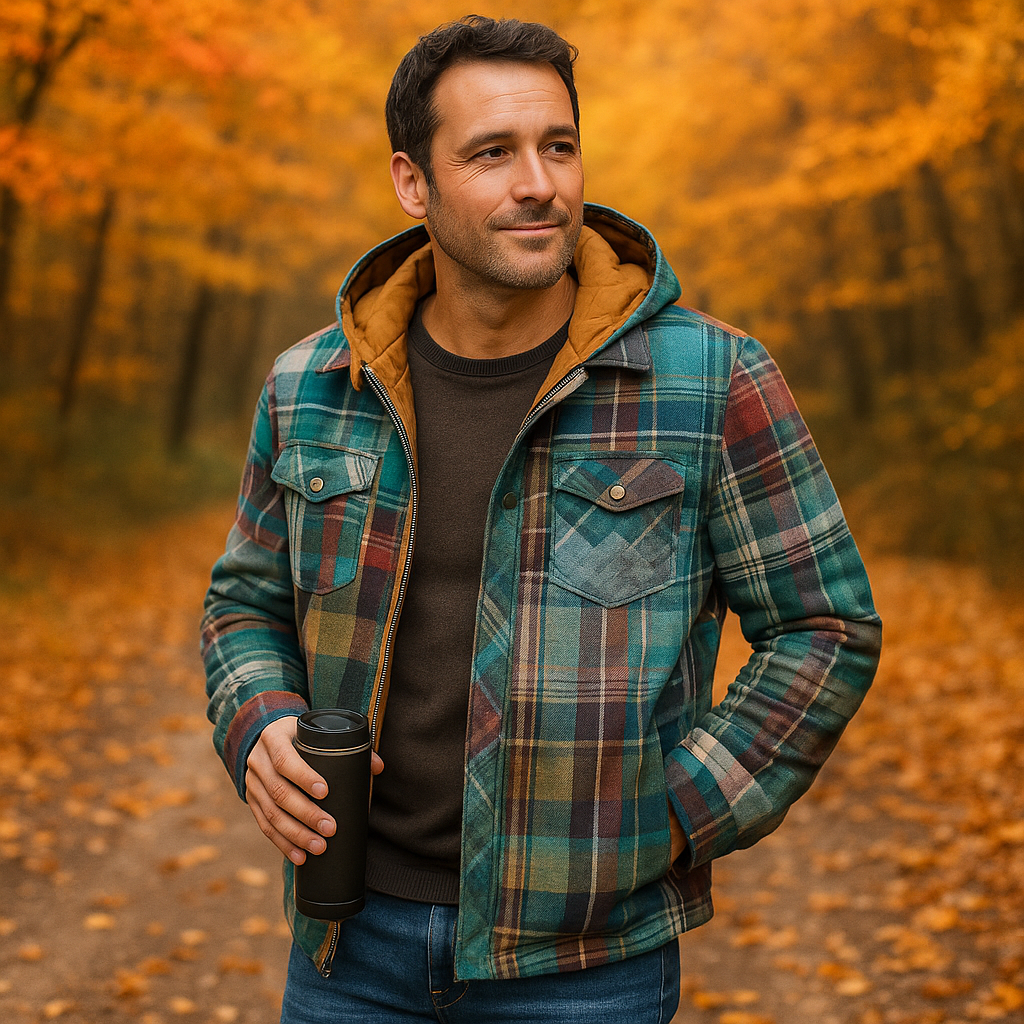 Yves | Veste patchwork à carreaux