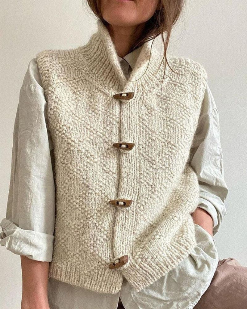 Sabine | Gilet sans manches en maille élégant