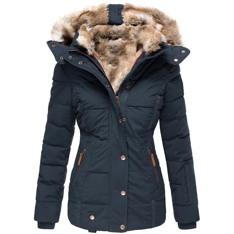 Marisol | Manteau d'hiver chaud avec doublure en fourrure