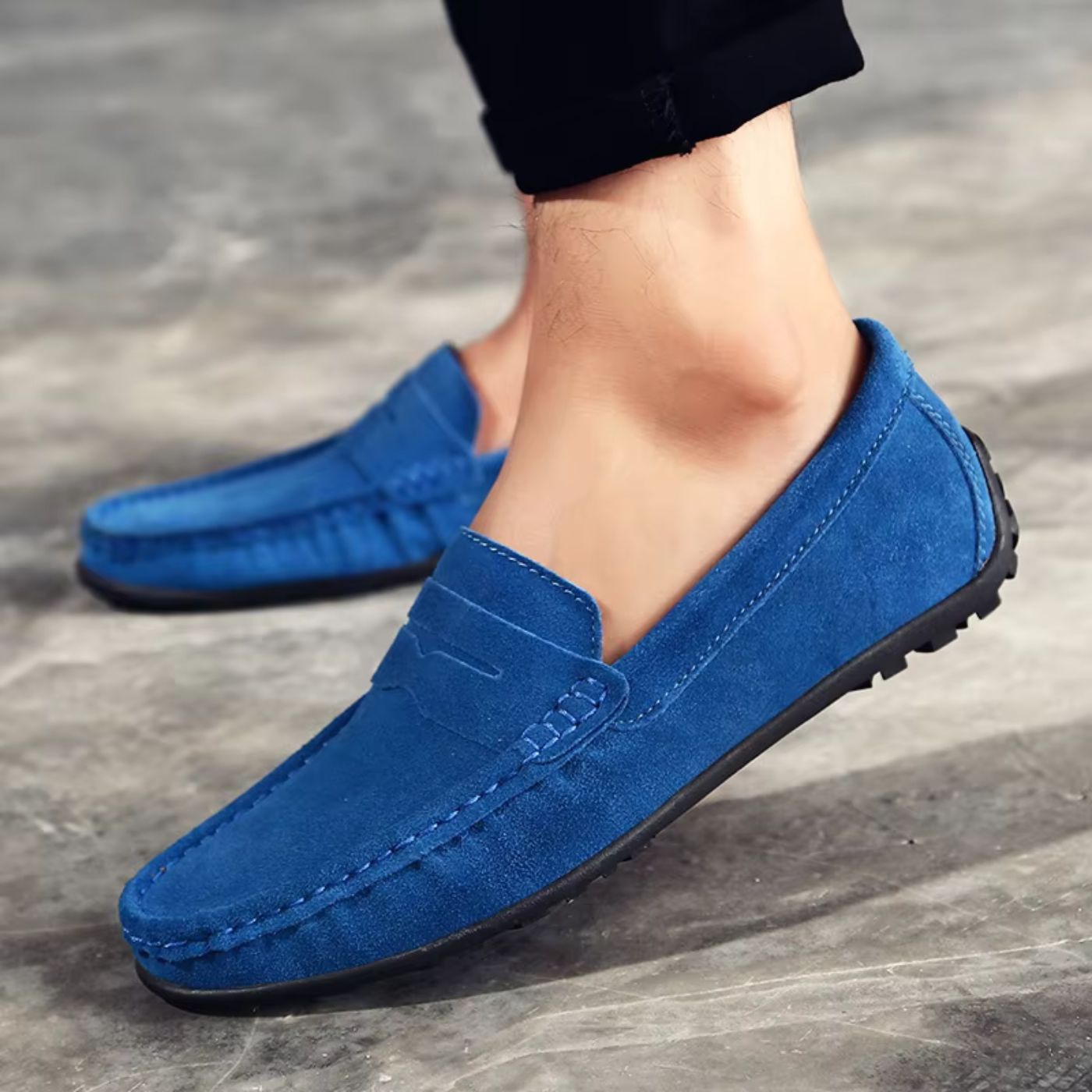 Harold | Mocassin en daim doux