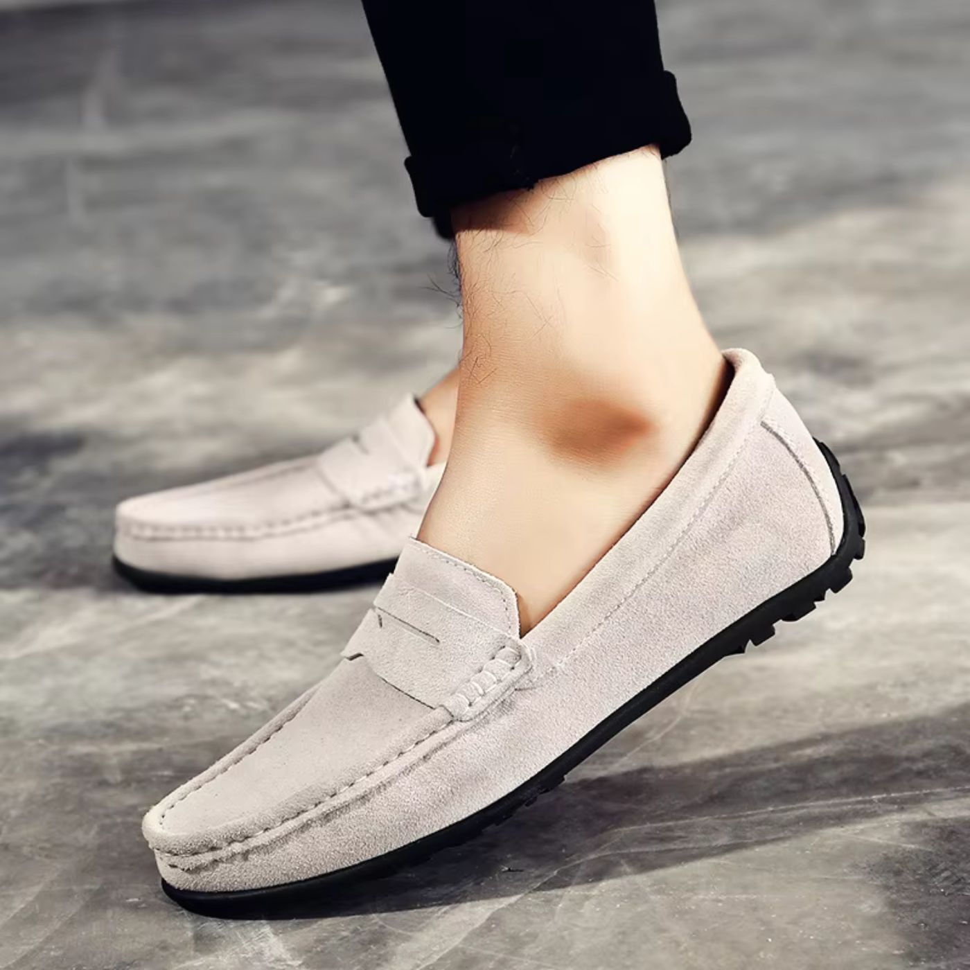 Harold | Mocassin en daim doux