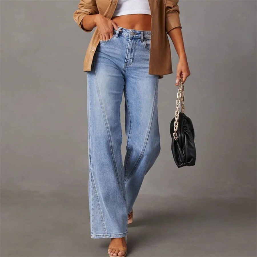 Carina | Jean taille haute large
