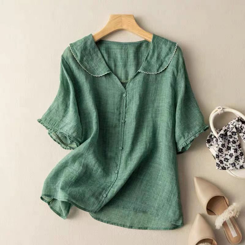 Mila | Blouse vintage avec détail de boutons