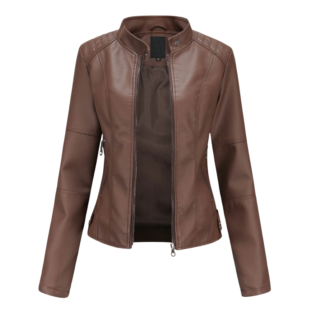Violeta | Veste en cuir élégante pour femmes