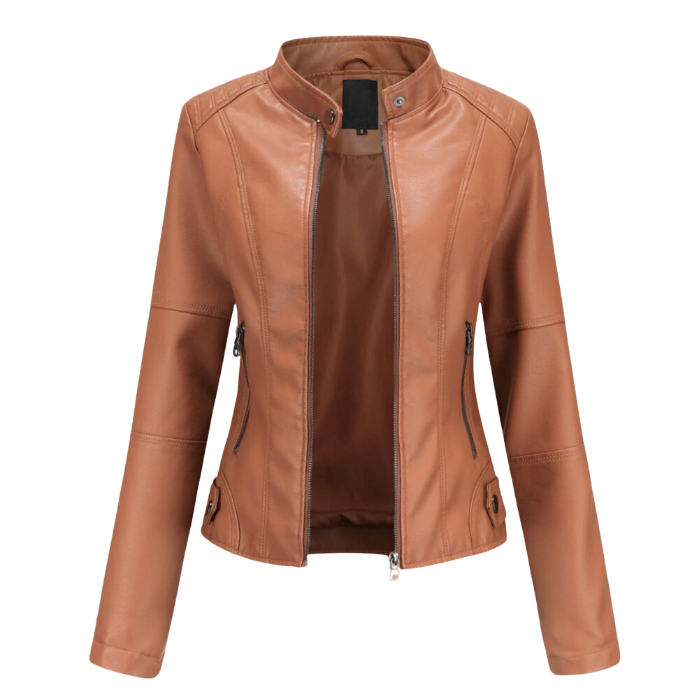 Violeta | Veste en cuir élégante pour femmes