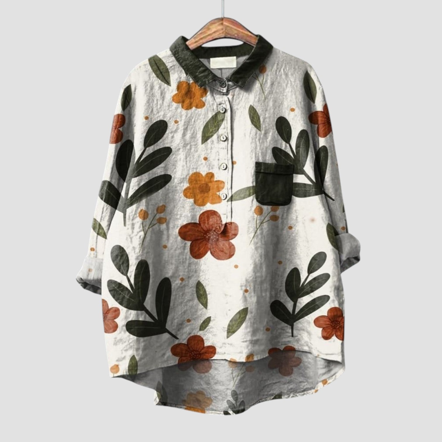 Ottavia | Chemise surdimensionnée à motif floral vintage