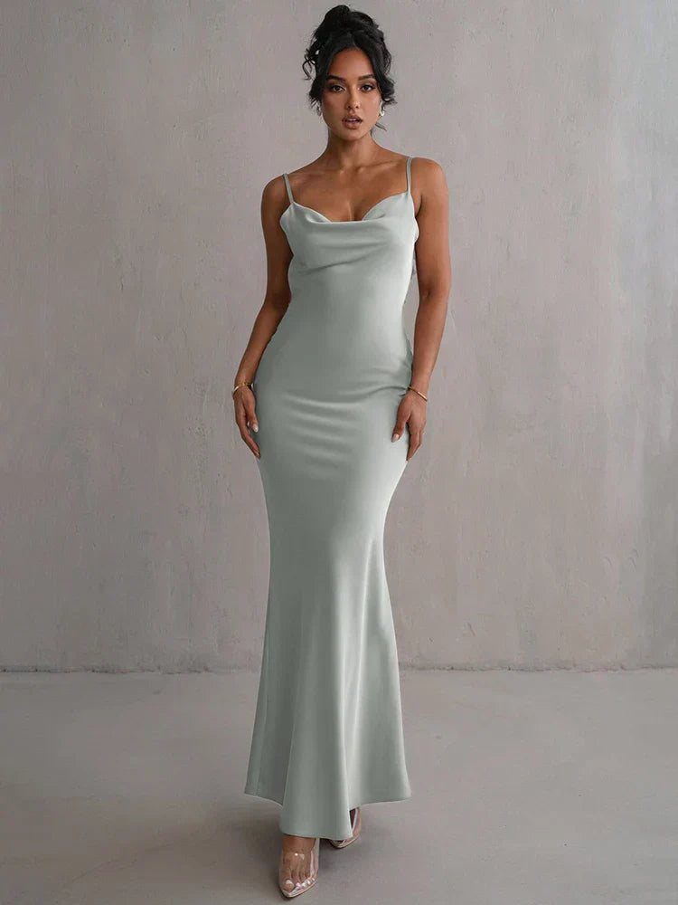 Romina | Maxivestido floral sans dos