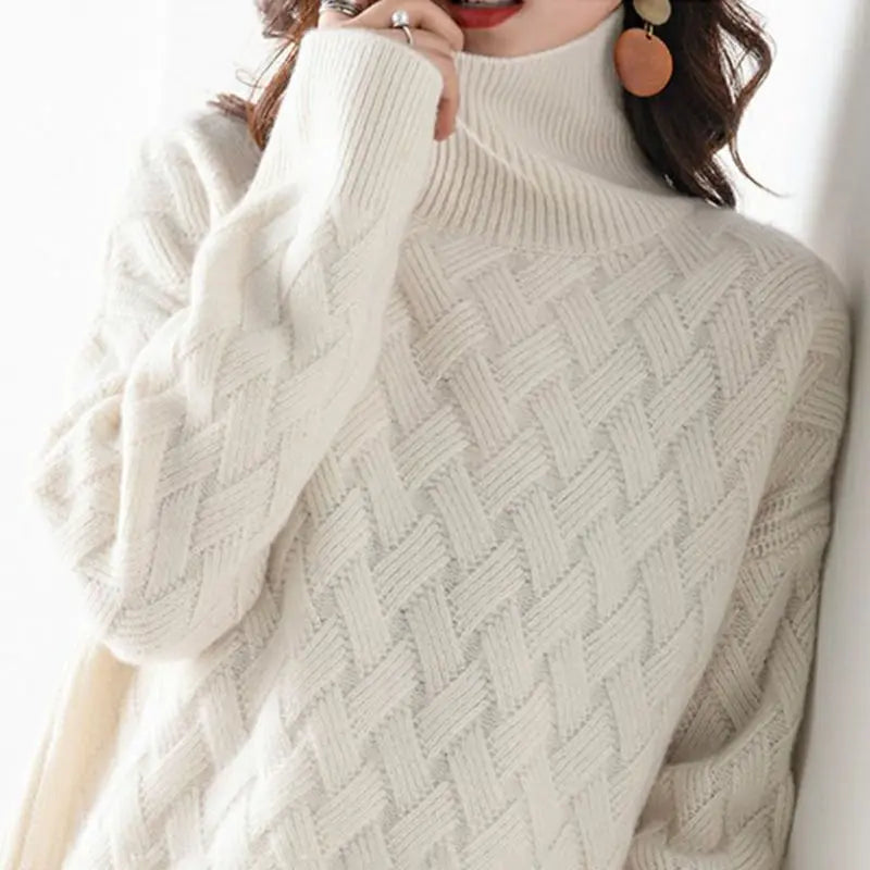 Lara | Pull en maille à col roulé Schicker