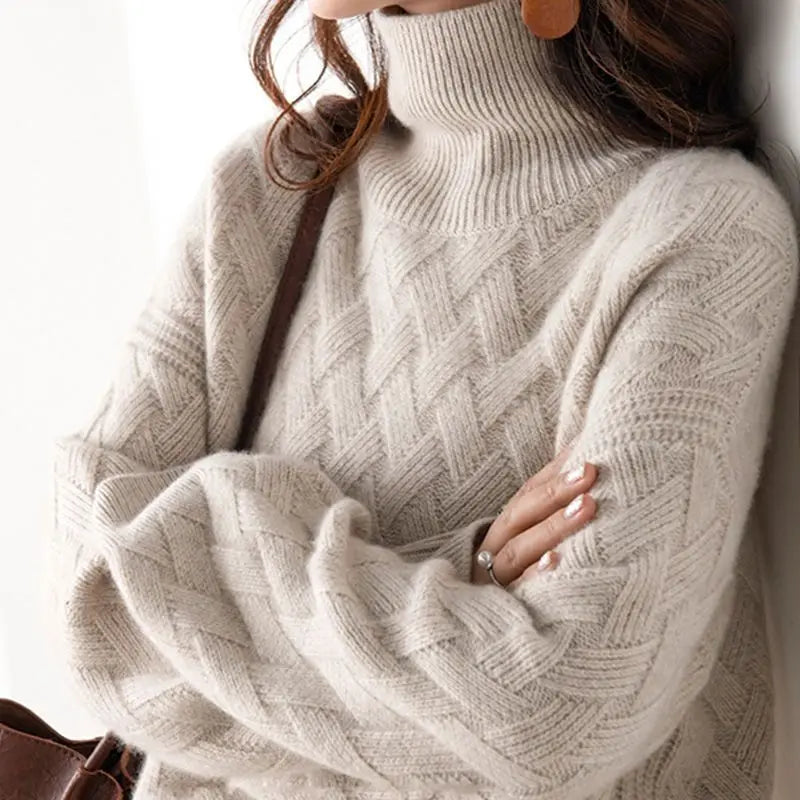 Lara | Pull en maille à col roulé Schicker