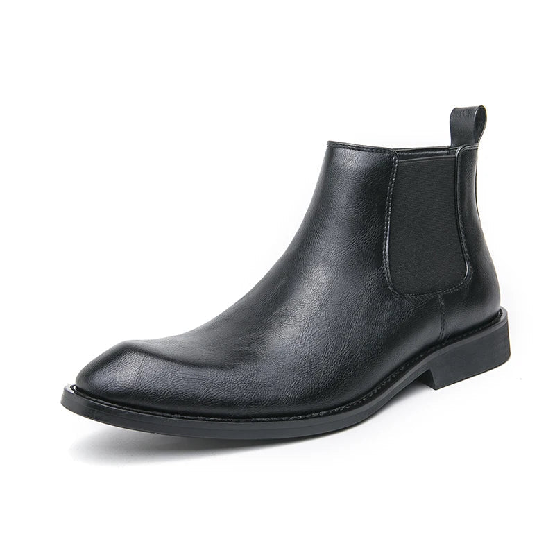 Carlos | Bottes en cuir Chelsea avec fermeture éclair