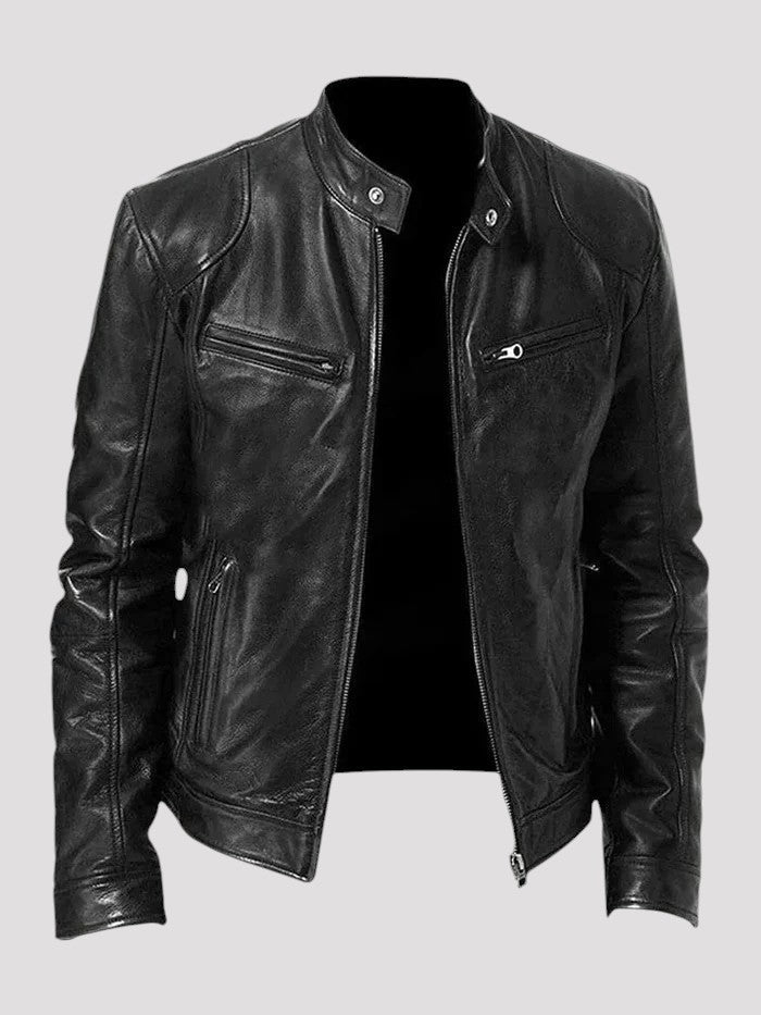Diego | Veste en cuir décontractée