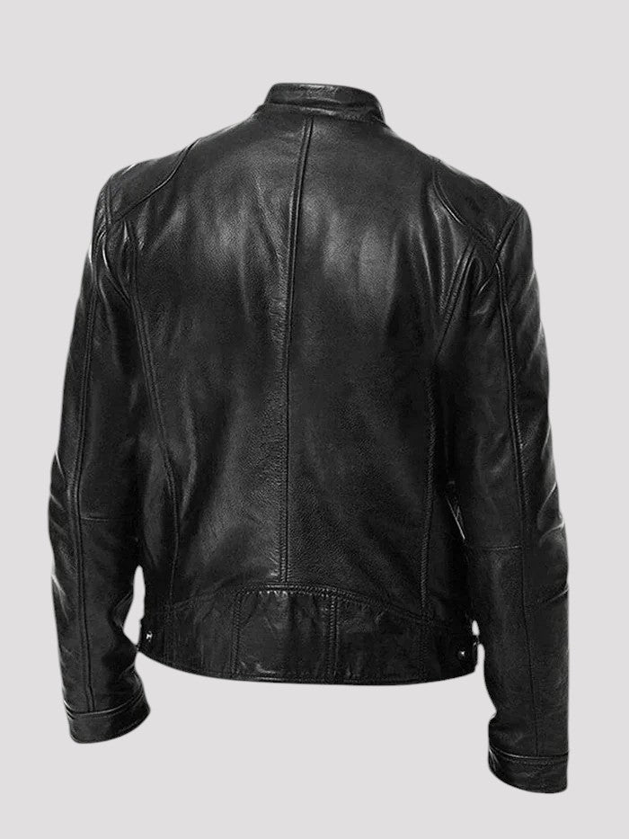 Diego | Veste en cuir décontractée