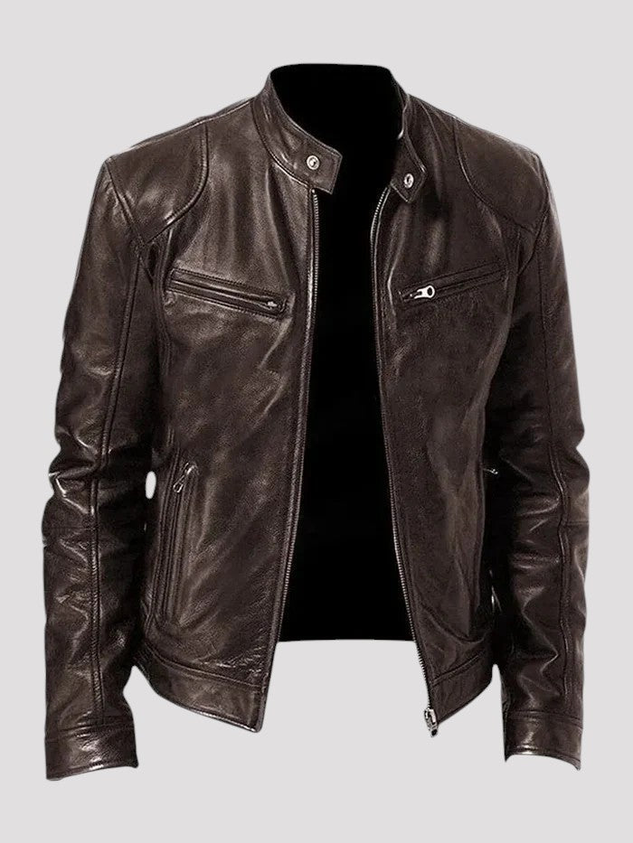 Diego | Veste en cuir décontractée