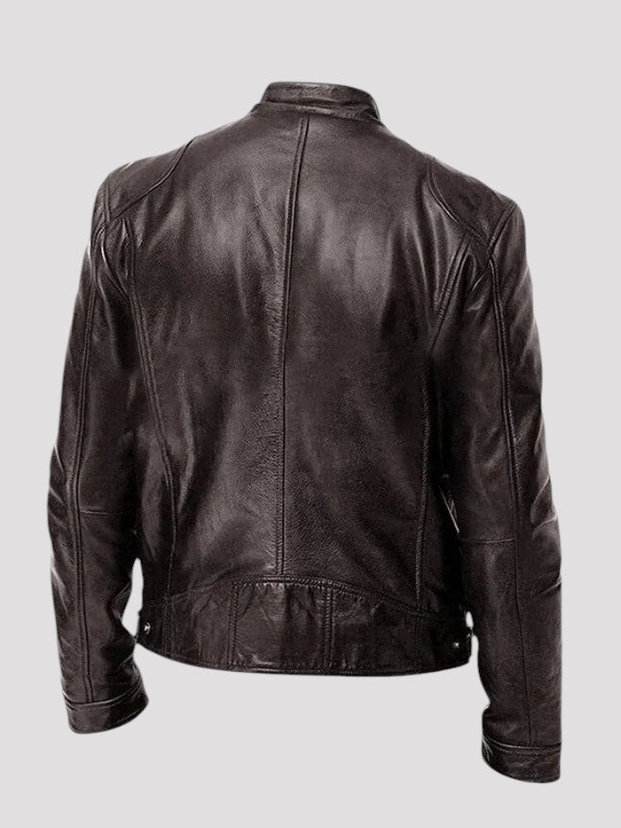Diego | Veste en cuir décontractée