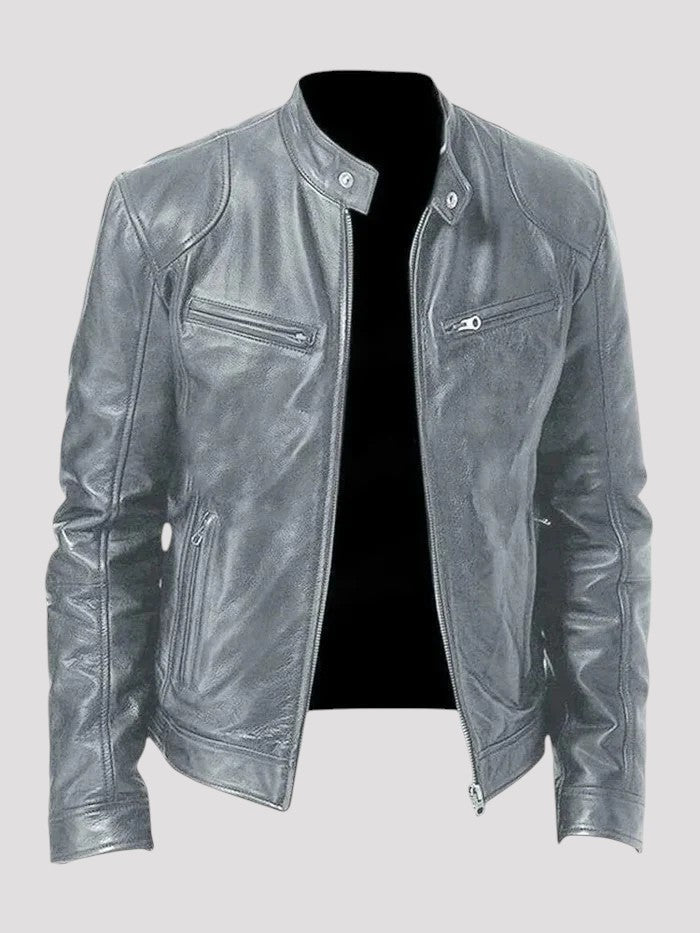 Diego | Veste en cuir décontractée