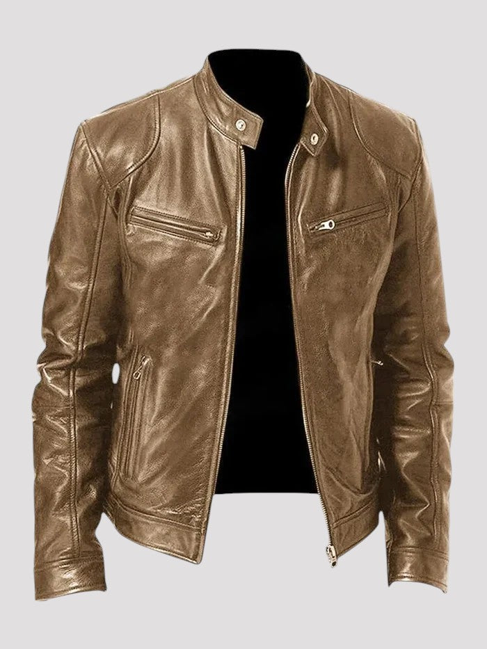 Diego | Veste en cuir décontractée