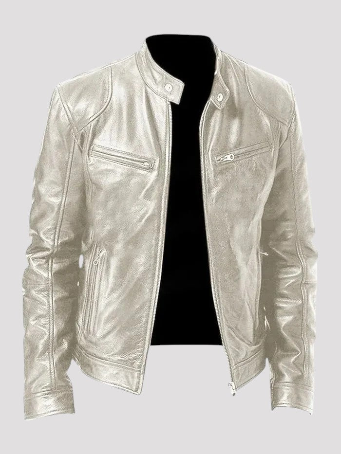 Diego | Veste en cuir décontractée