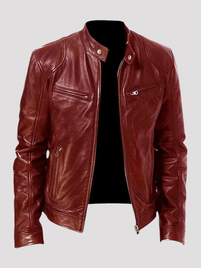 Diego | Veste en cuir décontractée