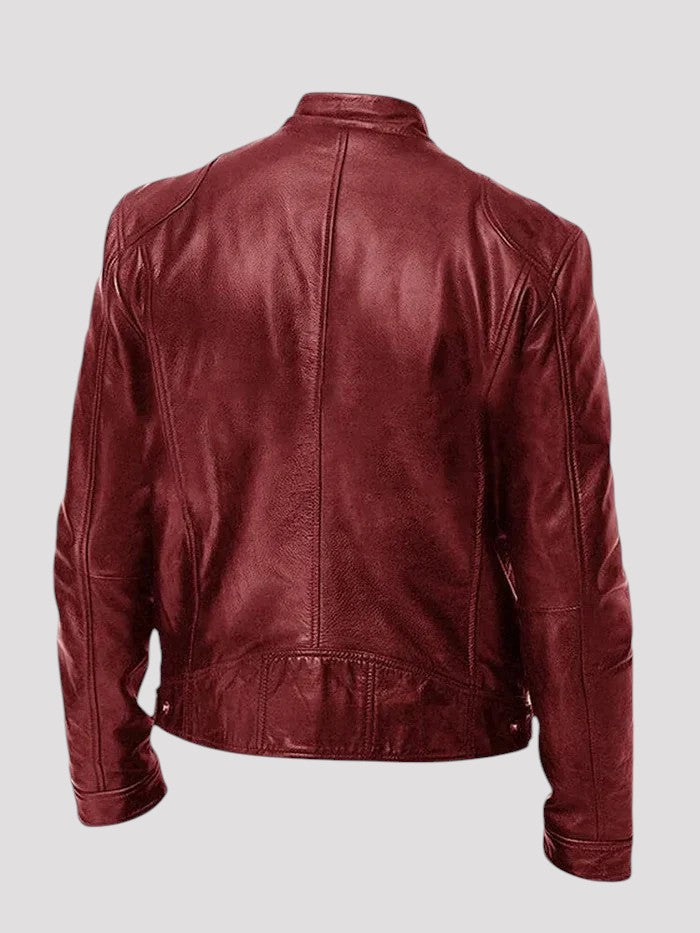 Diego | Veste en cuir décontractée